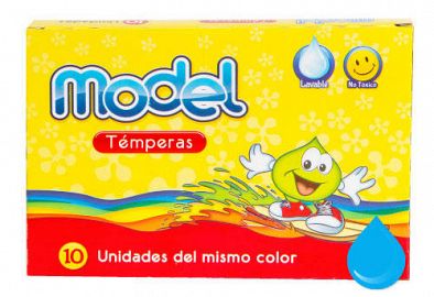 TEMPERA MODEL POMO 8 CC X 10 UN CELESTE 826049