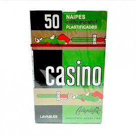 NAIPES CASINO X 50 PLASTIFICADO