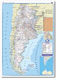 MAPA PAPEL RUTERO ARGENTINA 72 X 102