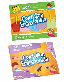 BLOCK CARTULINA ENTRETENIDA 32,5 X 25 CM X 20 HS