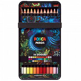 LAPICES DE COLORES UNI POSCA X 36 COLORES SOFT-KPE-200 36C