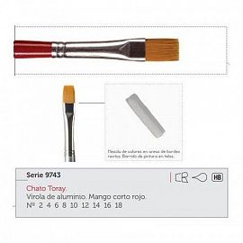 PINCEL HOBBY SERIE 9743 Nº 10 PTA CHATA C/U