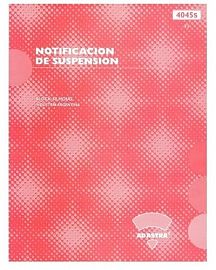 TALONARIO AD-ASTRA NOTIFICACION DE SUSPENCION 4045S (71)