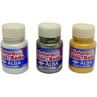 PINTURA P/TELA Y SEDA ALBA ORO/PLATA 40 ML