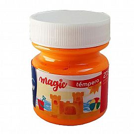 TEMPERA ALBAMAGIC MAX ESCOLAR POTE 275 GRS NARANJA