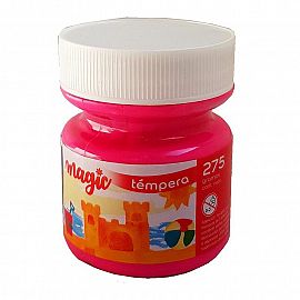 TEMPERA ALBAMAGIC MAX ESCOLAR FLUO ROSA POTE 275 GRS