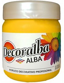 ACRILICO ALBA DECORALBA 200 ML AMARILLO ORO 475