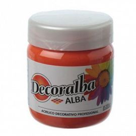 ACRILICO ALBA DECORALBA 200 ML NARANJA BRILLANTE 471