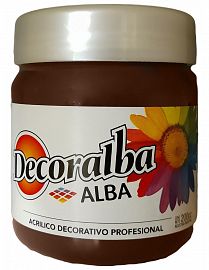 ACRILICO ALBA DECORALBA 200 ML TIERRA SOMBRA TOSTADA 468