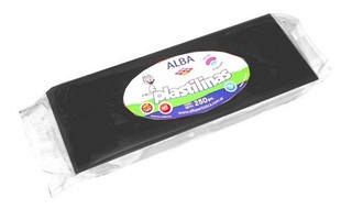 PLASTILINA ALBA BARRA 250 GRS NEGRO