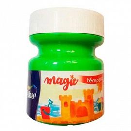 TEMPERA ALBAMAGIC MAX ESCOLAR FLUO VERDE POTE 275 GRS