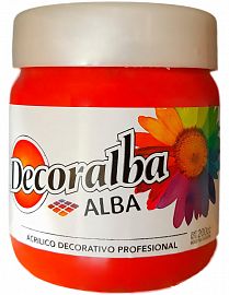 ACRILICO ALBA DECORALBA 200 ML ROJO SEÑAL 484