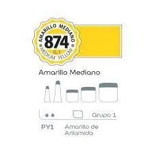 ACRILICO ALBA 874 AMARILLO MEDIANO 18 ML GRUPO 1