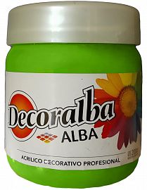 ACRILICO ALBA DECORALBA 200 ML VERDE MANZANA 453