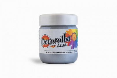 ACRILICO ALBA DECORALBA 200 ML PLATA 478