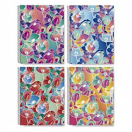 CUADERNO 29.7 ARTE BLOOM 80 HS RAYADO C/ESP 331041