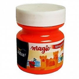 TEMPERA ALBAMAGIC MAX ESCOLAR POTE 275 GRS ROJO