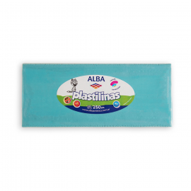 PLASTILINA ALBA BARRA 250 GRS CELESTE