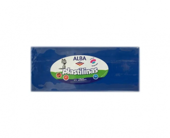 PLASTILINA ALBA BARRA 250 GRS AZUL