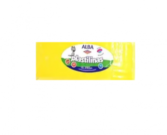 PLASTILINA ALBA BARRA 250 GRS AMARILLO