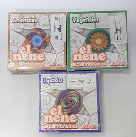 BLOCK P/DIBUJO EL NENE MANDALAS FIGURAS 15 X 15 210214/15/16