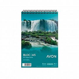 BLOCK ESPIRAL A5 ESQUELA AVON X 80 HS LISO-103243