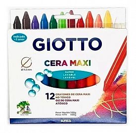 CRAYON DE CERA MAXI GIOTTO X 12 202202ES