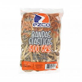 BANDA ELASTICA CAUCHO EZCO X 500 GRS BOLSA DIAMETRO 60