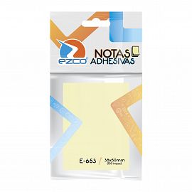 NOTAS AUTOADHESIVAS EZCO 38 X 50MM X 100  X 6  980653