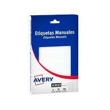 ETIQUETAS AVERY 3033- 8,0 X 22 MM-CAJA