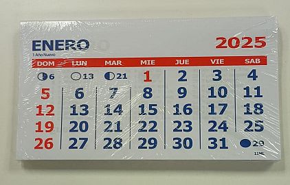 CALENDARIO MENSUAL Nº 11 X 10 (11ML)