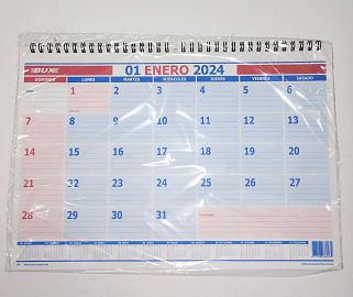 CALENDARIO AGENDA MENSUAL 12 HS C/ESPIRAL 32ML