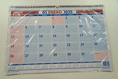 CALENDARIO AGENDA MENSUAL 12 HS C/ESPIRAL 54ML