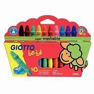 CRAYONES GIOTTO BE BE X 10 CERA + SACAPUNTA 479200