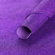 GOMA EVA GLITTER 40 X 60 CM X 10 UN VIOLETA