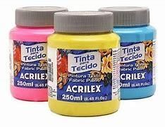 SP PINTURA P/TELA ACRILEX COMUN COLORES VS 250 ML