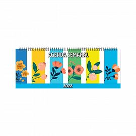 AGENDA 2025 SEMANAL APAISADA 31 X 11 CM C/ESP. FLORES (AEF)