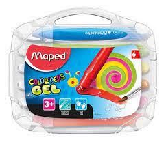 CRAYONES MAPED GEL ACUARELABLE  X 6 VALIJA (836306)