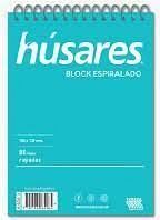 BLOCK ESPIRAL A6 ESQUELITA HUSARES X 80 HS RAYADO 6406