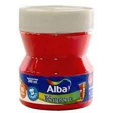 TEMPERA ALBA POTE X 200 GRS ROJO SEÑAL 084