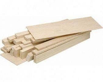 MADERA BALSA VARILLAS 2 X 3 MM X 40 UN