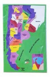 GOMA EVA APLICACIONES PUZZLE MAPA DE LA REP. ARGENTINA 28 X 44 CM -ART.24 (29)