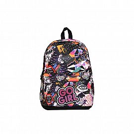 MOCHILA TALBOT ESPALDA ESTAMP.FLORES.FUNNY.LEAVES.PINK.SUPERSONIC.BLUE.GO.RAYO