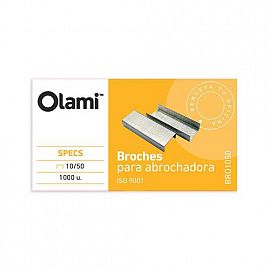 BROCHES P/ABROCHADORA OLAMI 10/50 X 1000 UN BRO1050