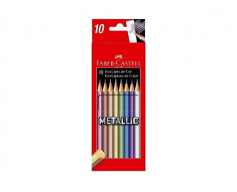 LAPICES DE COLORES FABER CASTELL METALLIC  X 10 L -116145