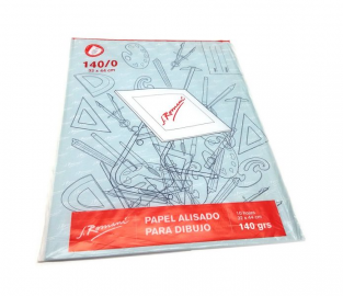 PAPEL P/DIBUJO ROMANI 44 X 32 CM C/U 140 GR