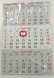 CALENDARIO VERTICAL C/ESP.Y SEÑALADOR 31 X 45 MSL