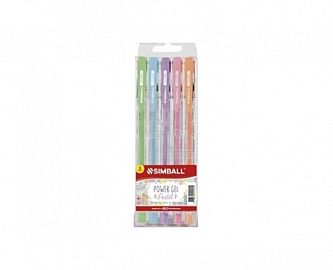 ROLLER SIMBALL POWER GEL PASTEL  X 5 COL