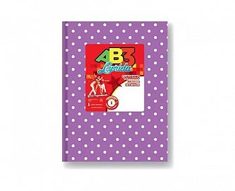 CUADERNO 19 X 23 LAPRIDA AB3 LILA LUNARES T/D 50 HS RAY