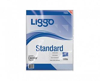 FOLIOS ESCOLARES LIGGO X 100 UN STANDARD 360-0120